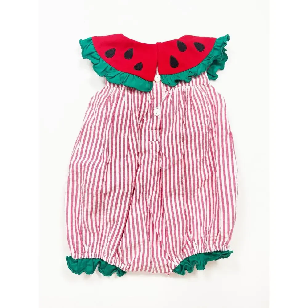 Busy Bees Smocks Watermelon Bubble